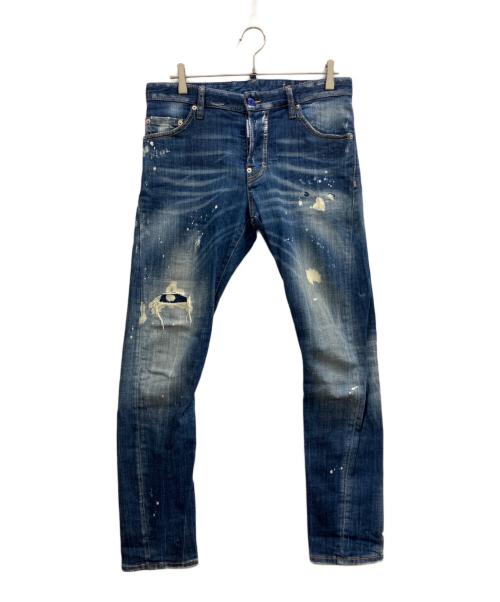 DSQUARED2（ディースクエアード）DSQUARED2 (ディースクエアード) Sexy Twist Jean インディゴ サイズ:44の古着・服飾アイテム