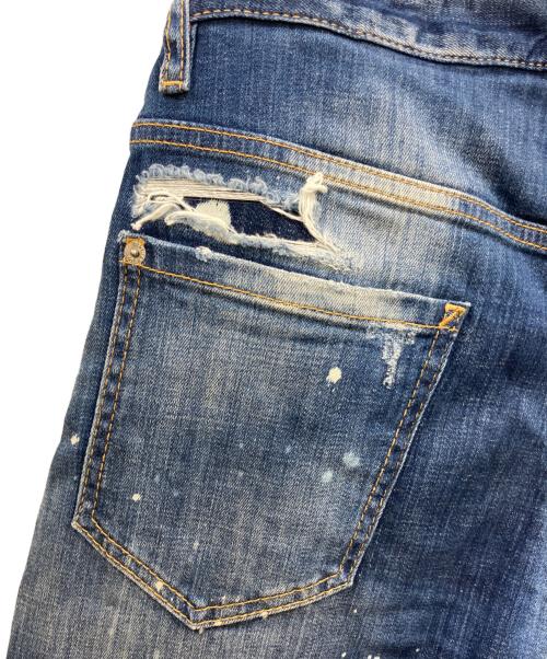 DSQUARED2（ディースクエアード）DSQUARED2 (ディースクエアード) Sexy Twist Jean インディゴ サイズ:44の古着・服飾アイテム