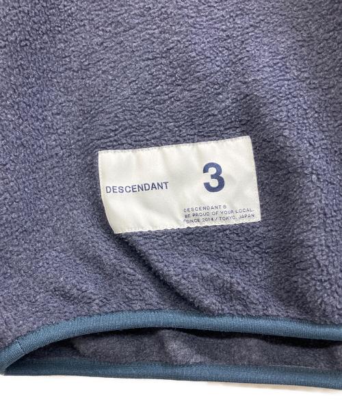 DESCENDANT（ディセンダント）DESCENDANT (ディセンダント) HUMMING FLEECE PULLOVER ネイビー サイズ:3の古着・服飾アイテム