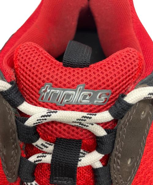 BALENCIAGA（バレンシアガ）BALENCIAGA (バレンシアガ) Triple S レッド×ブラック サイズ:27の古着・服飾アイテム