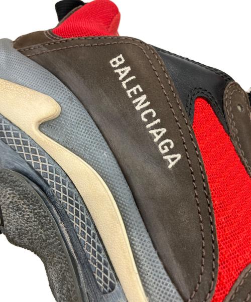 BALENCIAGA（バレンシアガ）BALENCIAGA (バレンシアガ) Triple S レッド×ブラック サイズ:27の古着・服飾アイテム