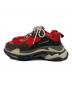 BALENCIAGA (バレンシアガ) Triple S レッド×ブラック サイズ:27：18000円