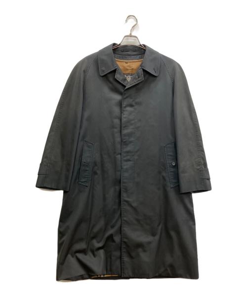 Burberry's（バーバリーズ）Burberry's (バーバリーズ) 裏ノヴァチェック比翼コート ブラック サイズ:Lの古着・服飾アイテム