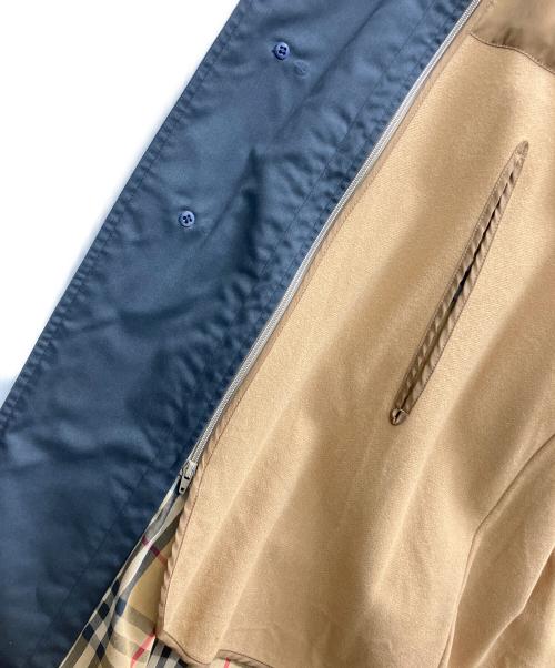 Burberry's（バーバリーズ）Burberry's (バーバリーズ) 裏ノヴァチェック比翼コート ブラック サイズ:Lの古着・服飾アイテム