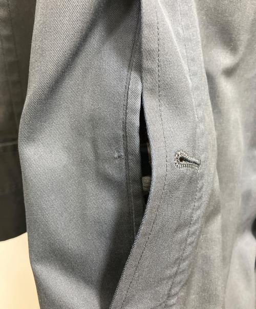 Burberry's（バーバリーズ）Burberry's (バーバリーズ) 裏ノヴァチェック比翼コート ブラック サイズ:Lの古着・服飾アイテム