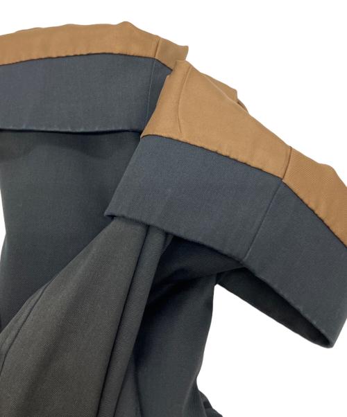 Burberry's（バーバリーズ）Burberry's (バーバリーズ) 裏ノヴァチェック比翼コート ブラック サイズ:Lの古着・服飾アイテム