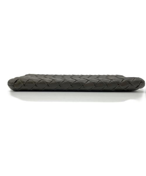 BOTTEGA VENETA（ボッテガベネタ）BOTTEGA VENETA (ボッテガベネタ) イントレチャートポーチ カーキの古着・服飾アイテム