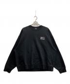 NIKE×stussyナイキ×ステューシー）の古着「Washed NRG Fleece Crewneck」｜ブラック