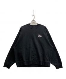 NIKE×stussy（ナイキ×ステューシー）の古着「Washed NRG Fleece Crewneck」｜ブラック