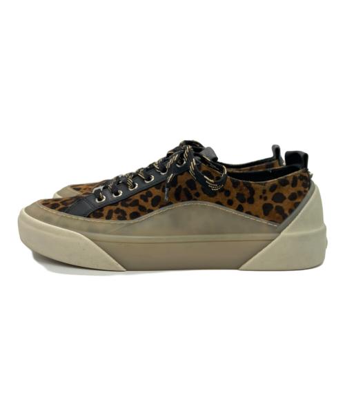 JIMMY CHOO（ジミーチュウ）JIMMY CHOO (ジミーチュウ) レオパード柄ローカットスニーカー ブラウン サイズ:40の古着・服飾アイテム