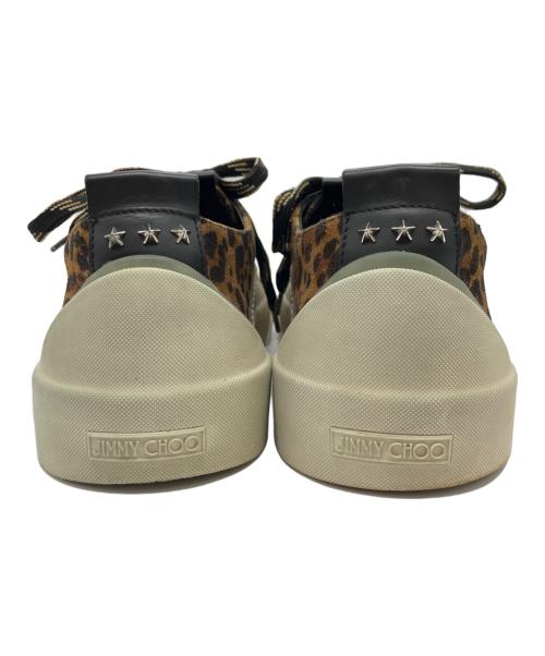 JIMMY CHOO（ジミーチュウ）JIMMY CHOO (ジミーチュウ) レオパード柄ローカットスニーカー ブラウン サイズ:40の古着・服飾アイテム