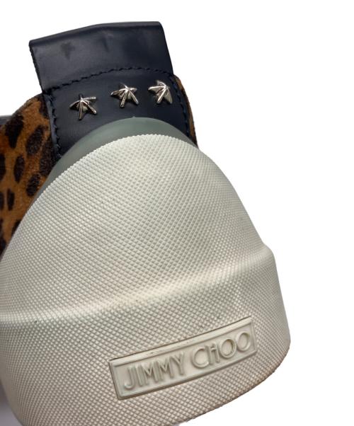 JIMMY CHOO（ジミーチュウ）JIMMY CHOO (ジミーチュウ) レオパード柄ローカットスニーカー ブラウン サイズ:40の古着・服飾アイテム