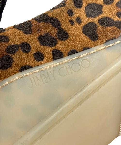 JIMMY CHOO（ジミーチュウ）JIMMY CHOO (ジミーチュウ) レオパード柄ローカットスニーカー ブラウン サイズ:40の古着・服飾アイテム