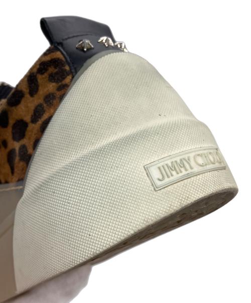 JIMMY CHOO（ジミーチュウ）JIMMY CHOO (ジミーチュウ) レオパード柄ローカットスニーカー ブラウン サイズ:40の古着・服飾アイテム
