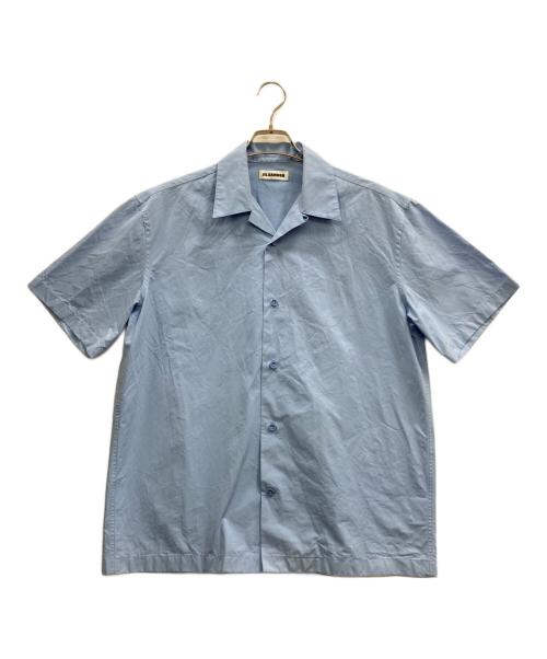 JIL SANDER（ジルサンダー）JIL SANDER (ジルサンダー) オープンカラーシャツ ブルー サイズ:37tの古着・服飾アイテム