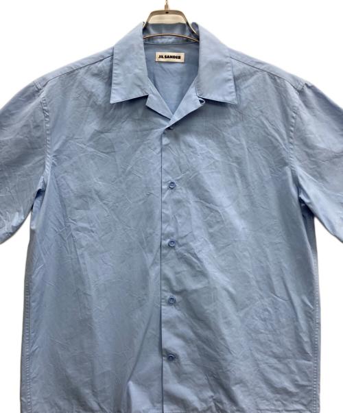 JIL SANDER（ジルサンダー）JIL SANDER (ジルサンダー) オープンカラーシャツ ブルー サイズ:37tの古着・服飾アイテム