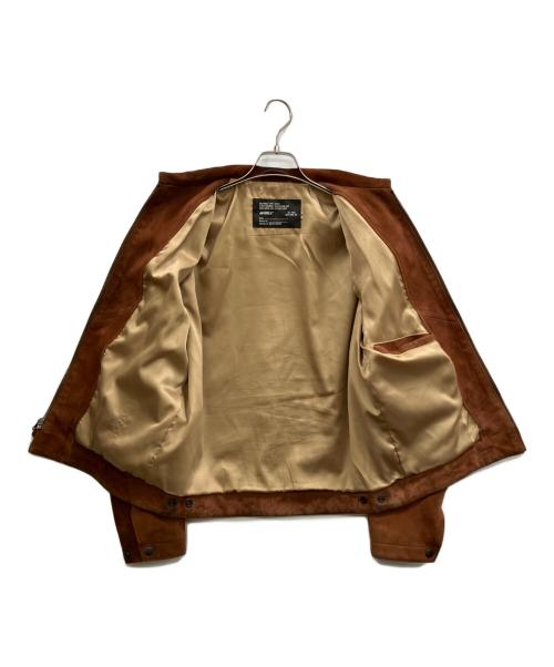 AVIREX（アヴィレックス）AVIREX (アヴィレックス) AGED SUEDE SOUVENIR JACKET ブラウン サイズ:Mの古着・服飾アイテム