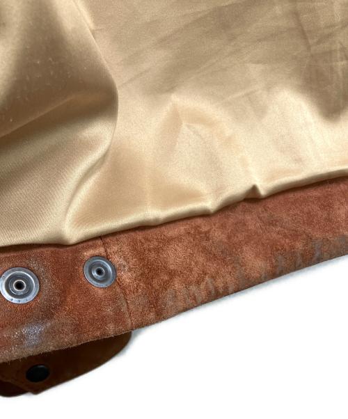 AVIREX（アヴィレックス）AVIREX (アヴィレックス) AGED SUEDE SOUVENIR JACKET ブラウン サイズ:Mの古着・服飾アイテム
