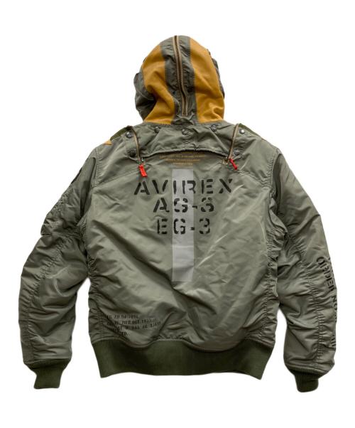 AVIREX（アヴィレックス）AVIREX (アヴィレックス) MA-1 REMODEL カーキ サイズ:Mの古着・服飾アイテム