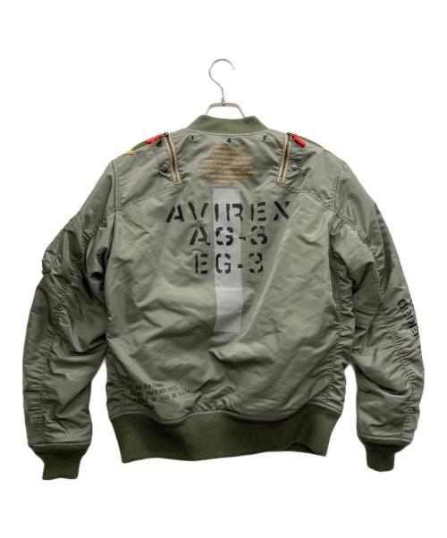 AVIREX（アヴィレックス）AVIREX (アヴィレックス) MA-1 REMODEL カーキ サイズ:Mの古着・服飾アイテム