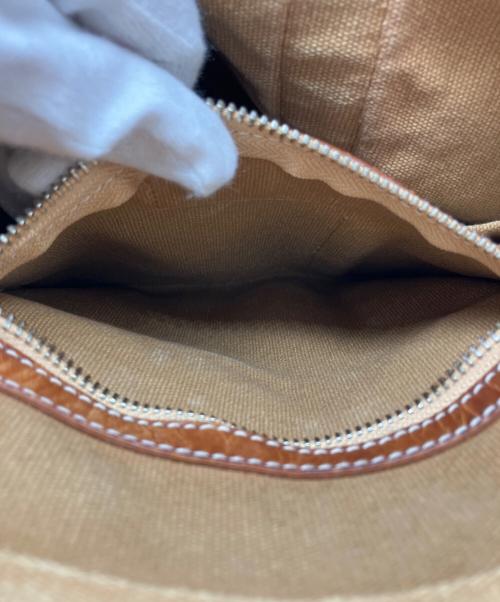 RALPH LAUREN（ラルフローレン）RALPH LAUREN (ラルフローレン) ポニー刺繍キャンバストートバッグ ブラウンの古着・服飾アイテム