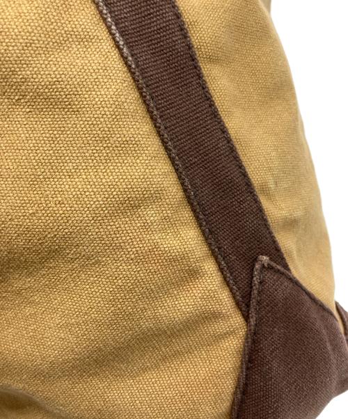 RALPH LAUREN（ラルフローレン）RALPH LAUREN (ラルフローレン) ポニー刺繍キャンバストートバッグ ブラウンの古着・服飾アイテム
