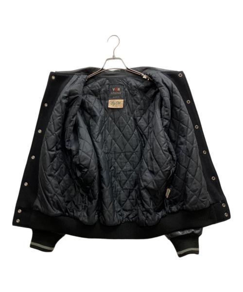 VAN（ヴァン）VAN (ヴァン) カウレザー切替スタジャン ブラック サイズ:Freeの古着・服飾アイテム