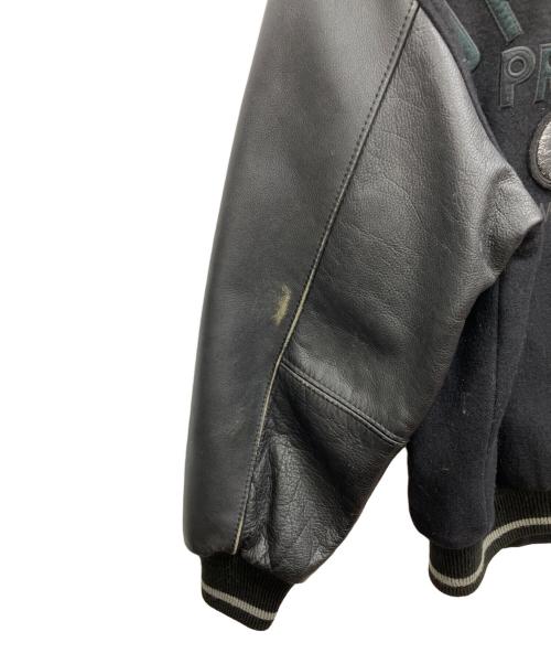 VAN（ヴァン）VAN (ヴァン) カウレザー切替スタジャン ブラック サイズ:Freeの古着・服飾アイテム