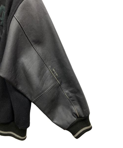 VAN（ヴァン）VAN (ヴァン) カウレザー切替スタジャン ブラック サイズ:Freeの古着・服飾アイテム