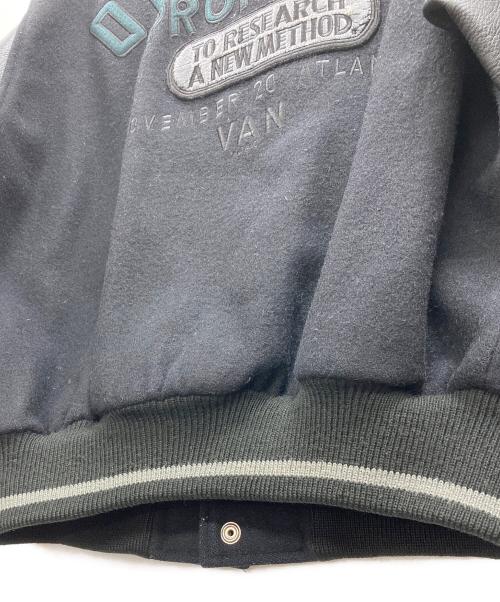 VAN（ヴァン）VAN (ヴァン) カウレザー切替スタジャン ブラック サイズ:Freeの古着・服飾アイテム