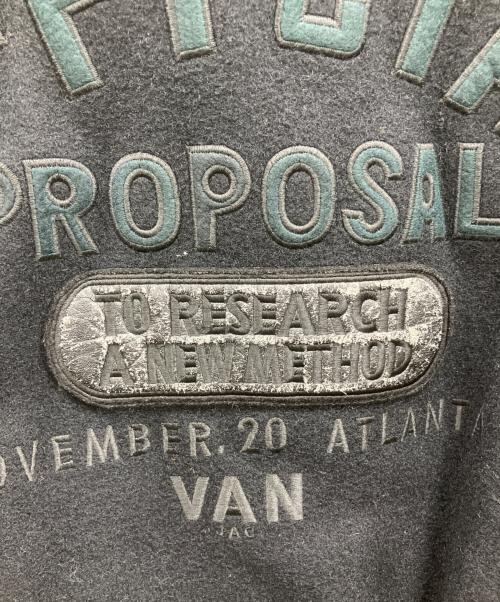 VAN（ヴァン）VAN (ヴァン) カウレザー切替スタジャン ブラック サイズ:Freeの古着・服飾アイテム