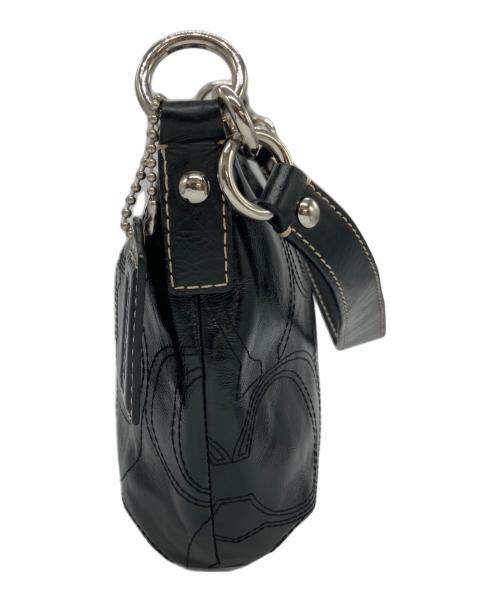 COACH（コーチ）COACH (コーチ) シグネチャーハンドバッグ ブラックの古着・服飾アイテム