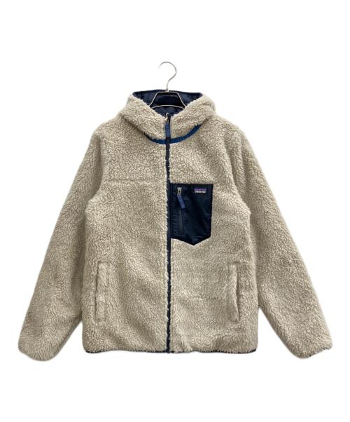 Patagonia（パタゴニア）Patagonia (パタゴニア) green label relaxing (グリーンレーベルリラクシング) リバーシブルフーディ アイボリー サイズ:XXLの古着・服飾アイテム