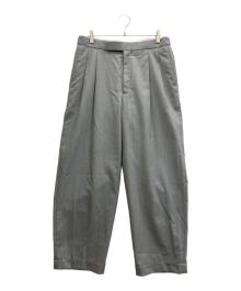 MARKA（マーカ）の古着「OFFICER PANTS 2TUCK WIDE WOOL TROPICAL MELANGE」｜グレー