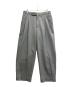 MARKA（マーカ）の古着「OFFICER PANTS 2TUCK WIDE WOOL TROPICAL MELANGE」｜グレー