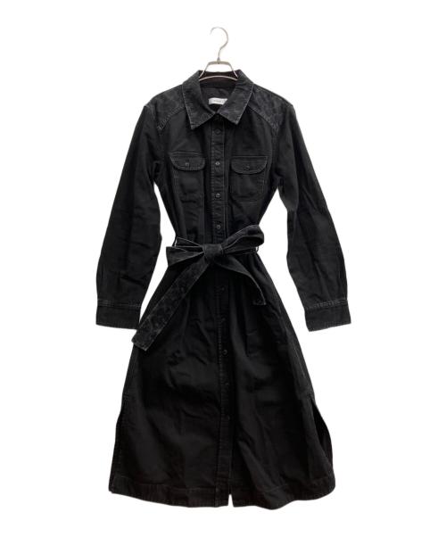 COACH（コーチ）COACH (コーチ) ブラック デニム ボタン アップ ドレス ブラック サイズ:Mの古着・服飾アイテム