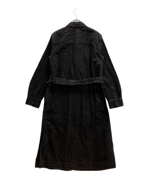 COACH（コーチ）COACH (コーチ) ブラック デニム ボタン アップ ドレス ブラック サイズ:Mの古着・服飾アイテム