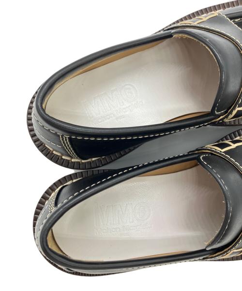 MM6 Maison Margiela（エムエムシックスメゾンマルジェラ）MM6 Maison Margiela (エムエムシックスメゾンマルジェラ) スクエアトゥローファー ブラウン サイズ:36の古着・服飾アイテム