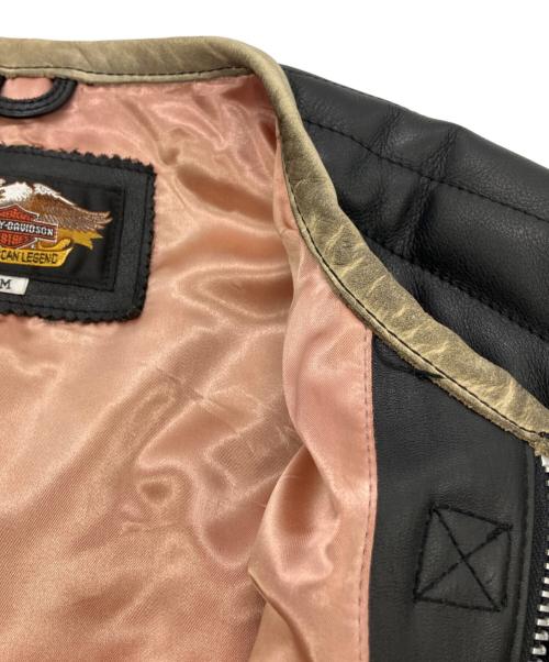 HARLEY-DAVIDSON（ハーレーダビッドソン）HARLEY-DAVIDSON (ハーレーダビッドソン) レーシングジャケット ブラック サイズ:Mの古着・服飾アイテム