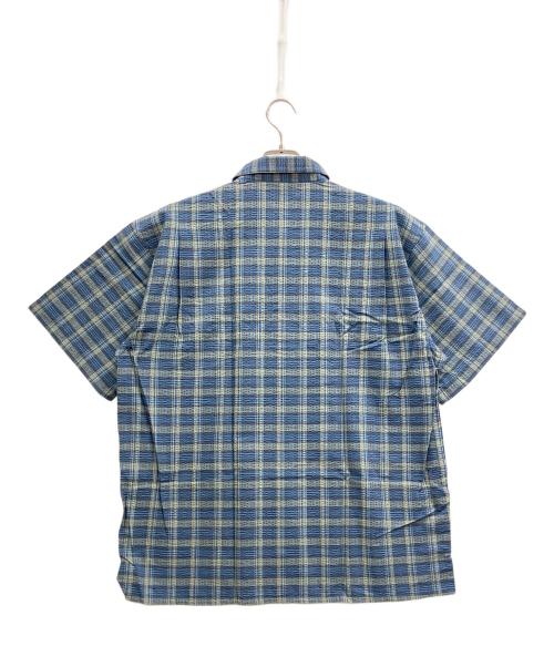 Patagonia（パタゴニア）Patagonia (パタゴニア) Seersucker Puckerware Shirt ブルー サイズ:Mの古着・服飾アイテム