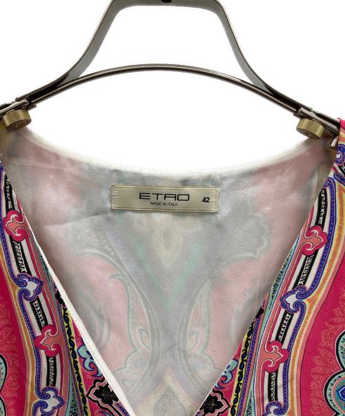 ETRO（エトロ）ETRO (エトロ) ペイズリー柄シルクワンピース ピンク サイズ:不明の古着・服飾アイテム