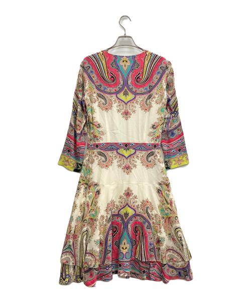 ETRO（エトロ）ETRO (エトロ) ペイズリー柄シルクワンピース ピンク サイズ:不明の古着・服飾アイテム