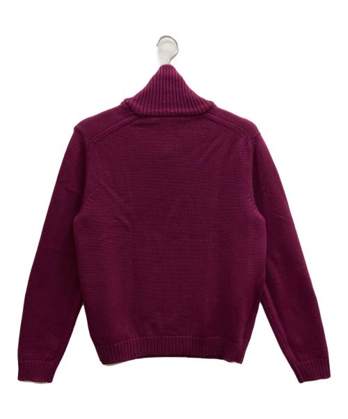 Zanone（ザノーネ）Zanone (ザノーネ) ショールカラーニット パープル サイズ:50の古着・服飾アイテム