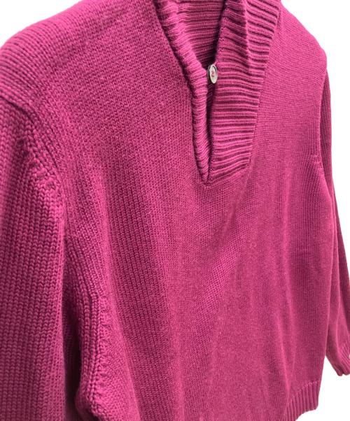 Zanone（ザノーネ）Zanone (ザノーネ) ショールカラーニット パープル サイズ:50の古着・服飾アイテム