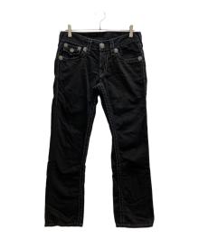 TRUE RELIGION（トゥルー レリジョン）の古着「RICKY SUPER T ブラックデニムパンツ」｜ブラック