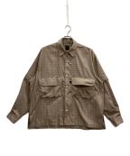 DAIWA PIER39ダイワ ピア39）の古着「TECH SPORTS OPEN COLLAR SHIRTS」｜ブラウン
