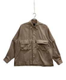 DAIWA PIER39（ダイワ ピア39）の古着「TECH SPORTS OPEN COLLAR SHIRTS」｜ブラウン