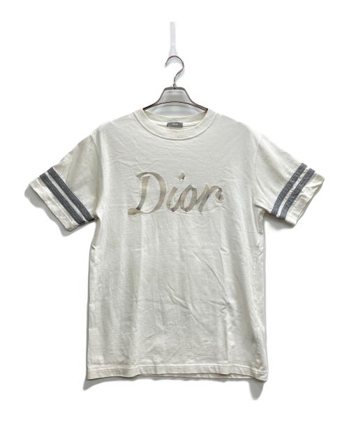 Dior（ディオール）DIOR (ディオール) コットンコンパクトジャージーTシャツ ホワイト サイズ:Sの古着・服飾アイテム