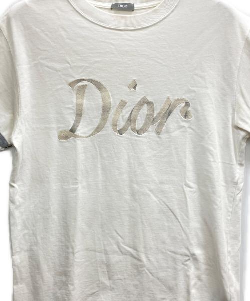 Dior（ディオール）DIOR (ディオール) コットンコンパクトジャージーTシャツ ホワイト サイズ:Sの古着・服飾アイテム