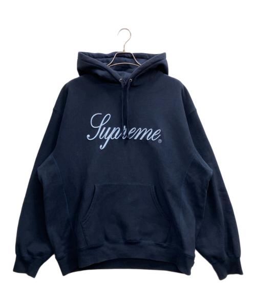 SUPREME（シュプリーム）Supreme (シュプリーム) RAISED SCRIPT HOODED SWEAT SHIRTS ネイビー サイズ:XLの古着・服飾アイテム
